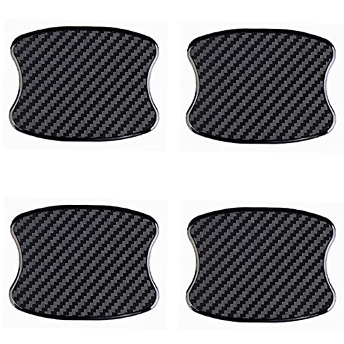 Universal 3D Carbon Fiber Car Door Handle Protection Film-S - color: Black, size: S