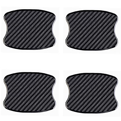 Universal 3D Carbon Fiber Car Door Handle Protection Film-S - color: Black, size: S