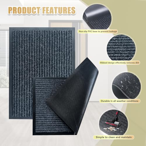 Front Door Mat, 4'x8'Indoor Outdoor Welcome Commercial Floor Mats - size: 48"x96"