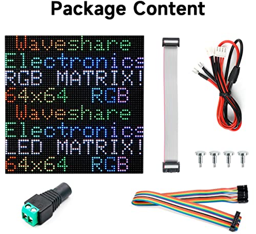 64x64 4096 Pixels RGB Full-Color LED Matrix Panel 2.5mm Pitch, Chainable - color: 64x64-2.5MM Pitch