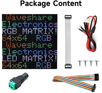 64x64 4096 Pixels RGB Full-Color LED Matrix Panel 2.5mm Pitch, Chainable - color: 64x64-2.5MM Pitch