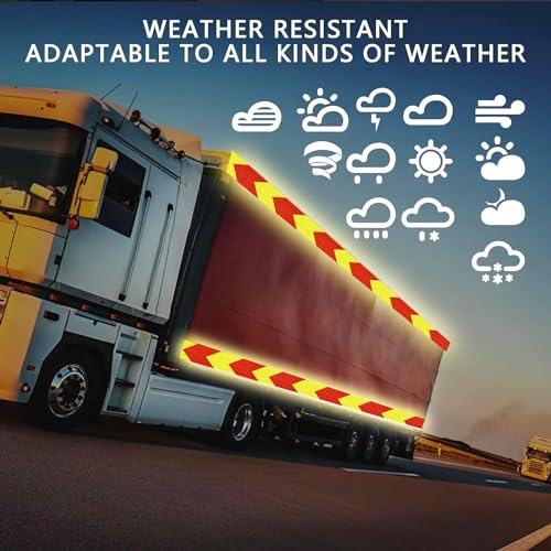 AISEY Reflective Tape White Outdoor High Vis Conspicuity Safety Tape, Reflector Tape Trailer Waterproof - 2“x 30ft/Roll, 2 Rolls - size: 2"x30FT - 2 PACK
