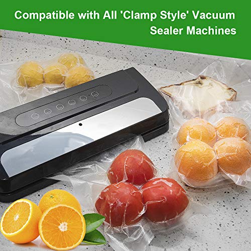 6RL Vacuum Sealer Bags Rolls 8"x20'(3)+11"x20'(3)for Food Storage - size: 6 Pack= 8"x20'(3Rolls)+11"x20'(3Rolls)