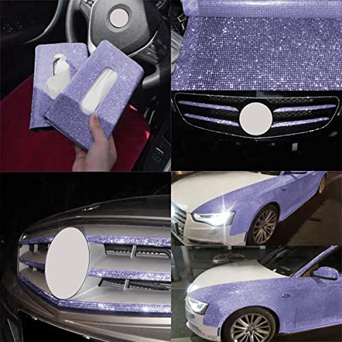 4 Pack 35.4 Inch Rhinestone Door Edge Guard Strips, Blue - color: Blue