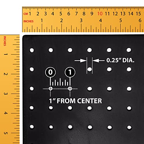 Azar Displays, 700508-BLK, Rotating Pegboard Display, Revolving Jewelry Organizer Stand, Retail Display for Accessories, Trade Show Booth Stand, Craft Shows, Counter Peg Board, Black, 8" x 20" - color: Black, style: Pegboard Only