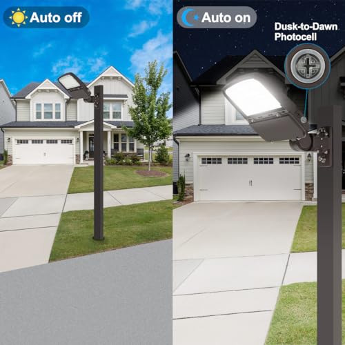 150W LED Parking Lot Light with Dusk to Dawn, 150W/100W/75W 22500LM - size: 150W