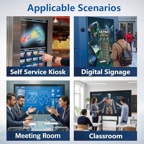 49 Inch 20-Point Multi-Touch Infrared Frame – IR Touch Overlay, Fast & Smooth Operation, Easy Setup, for Monitors & Interactive Panels - size: 49