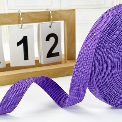 3/4 Inch Purple Polypropylene Webbing Straps 15Yds for Sewing - color: Purple, size: 15