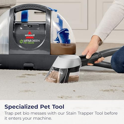 BISSELL Little Green Pet Deluxe Portable Carpet Cleaner, 3353 - style: Little Green Deluxe