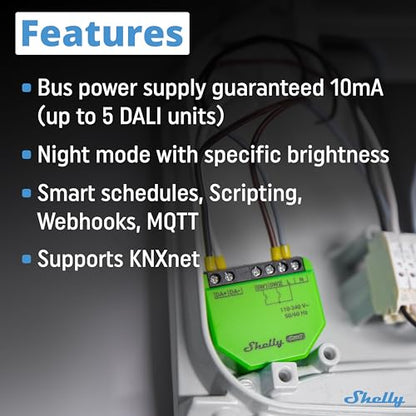 Shelly DALI Dimmer Gen3 Wi-Fi Smart Controller for Dimming LED