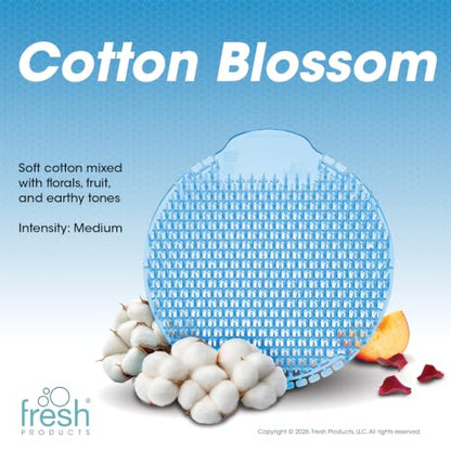 Fresh Products Slant7 Urinal Screen Best Splash Prevention Easy Installation Long Lasting Fragrance Made in the USA Lasts for 30 Days 10pk for Mens Urinals Cotton Blossom
