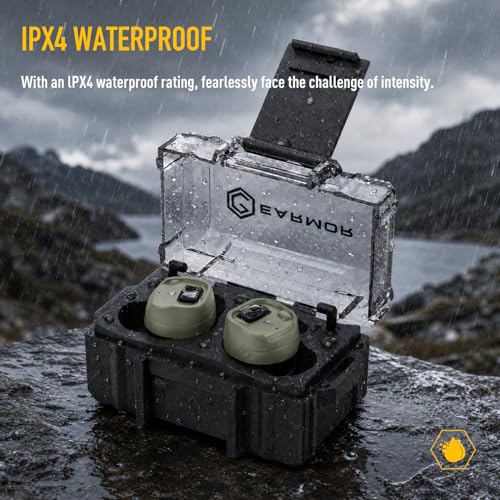 EARMOR M20T PRO Electronic Shooting Ear Protection 30dB NRR Noise Reduction - color: Green Earmor M20t Pro Upgrade