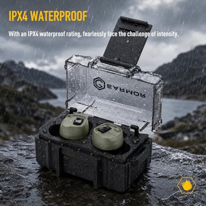 EARMOR M20T PRO Electronic Shooting Ear Protection 30dB NRR Noise Reduction - color: Green Earmor M20t Pro Upgrade