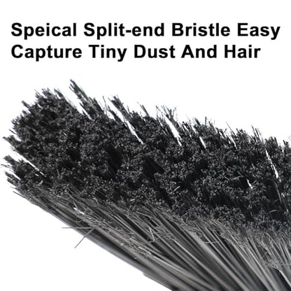 Heavy Duty Red Angle Broom with Long Handle - 4 Pack - color: 4pack Red