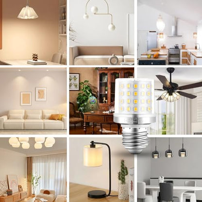 4Pack 900Lumen E26/E27 3 Way LED Bulb, 10W 3 Light Mode Dimmable - color: Warm Light