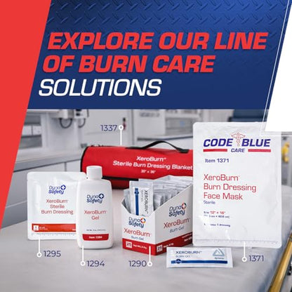 Dynarex XeroBurn Burn Gel with 2% Lidocaine - First Aid Essential for Minor Burns, Sunburns, and Insect Bites - 4 fl. oz. Bottles - 24 per Case