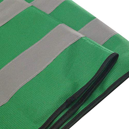 AIEOE Mens 5/10 Pack High Visibility Reflective Vest Hi-vis Bright Color Construction Safety Vest - color: Green-1