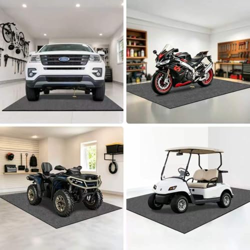 Garage Floor Mat for Under Golf Cart,7'4''X8'4'' Oil Spill Garage Mats - size: Garage Floor Mat 7'4'' x 8'4''-1PK