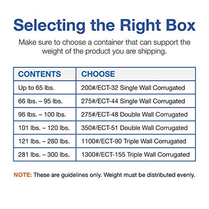 Choice Shipping Supplies 24" x 18" x 12" Multi-Depth Boxes Corrugated Cardboard, Kraft, Pack of 10, for Shipping, Packing and Moving, by Choice Shipping Supplies
