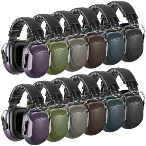 Amylove 12 Pcs Adult Noise Cancelling Headphones Ear Muffs - size: Universal Fit (kids & Adults), style: Shooting Style 2