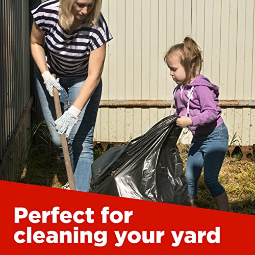ToughBag 65 Gallon Heavy Duty Contractor Trash Bags, 50 Ct, Black, 1.2 Mil