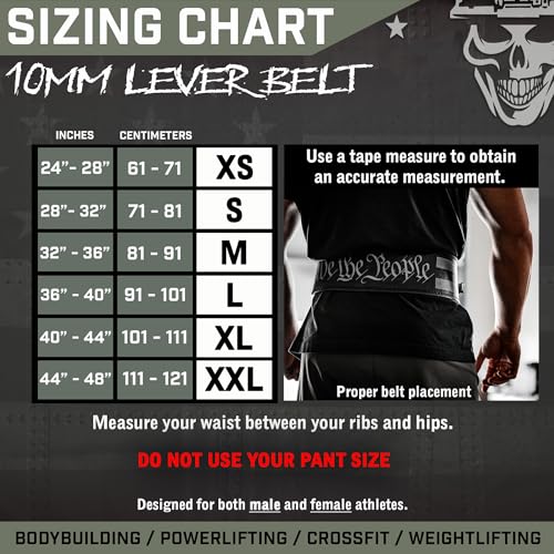Weight Lifting Belt - Lever Gym Belt for Weightlifting, 10mm Leather Weight Belt for Men - 4 Inches Wide for Support & Stability for Workouts, Powerlifting, Bodybuilding, Fitness & Crossfit - color: Find Out, size: XXL