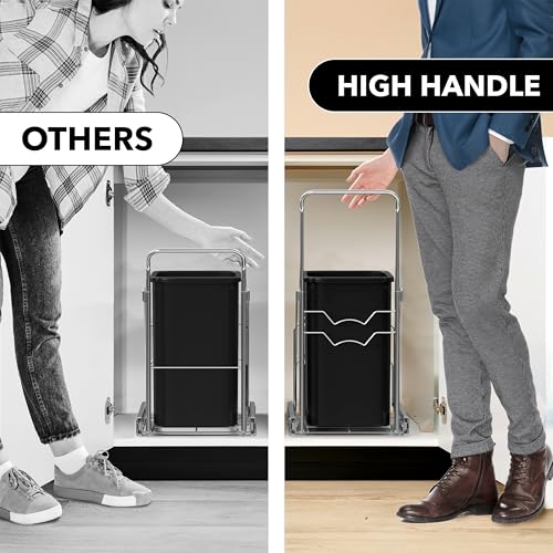 Simple Houseware Pull Out Trash Can Shelf (for 7~13 Gal, Can Not Included)