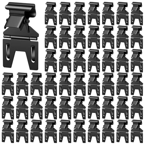 Zonon 50 Pcs Mini Metal Sign Holder Clips, Price Tag Stand, Black - color: Black