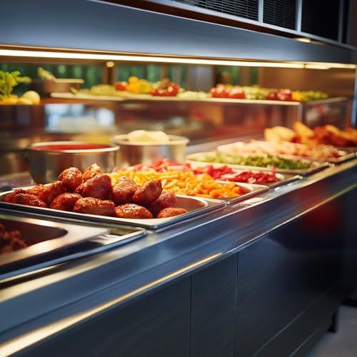 VEVOR 6 Pack Hotel Pans, Full Size 0.8mm Thick 6-Inch Deep Commercial Stainless Steel Restaurant Steam Table Pan, Catering Storage Food Pan, for Industrial & Scientific - size: 1/1 Size, style: 6 Inch Deep Thickened