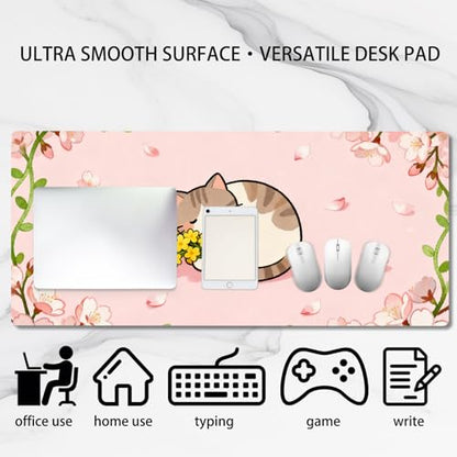 Nuxovilar Large Gaming Mouse Pad Desk Mat, 15.7x35.4 Inches Polyester - color: LU11940