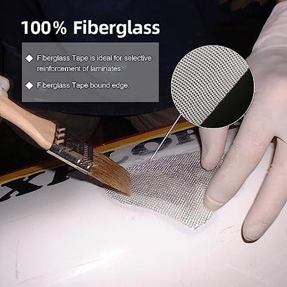NEZUIBAN Fiberglass Cloth Tape, 6 oz, 2inch x 50 Yards Woven Fiberglass Fabrics Roll - size: 2inch