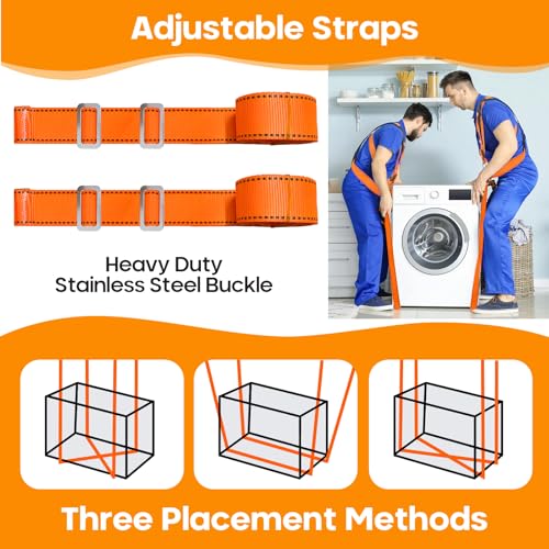 Moving Straps,2-Person Lifting & Moving System,Furniture Lifting Straps with Chest Buckle for Furniture,Mattresses,Appliances,Heavy Objects up to 1000lbs - style: 2-Person Lifting & Moving System