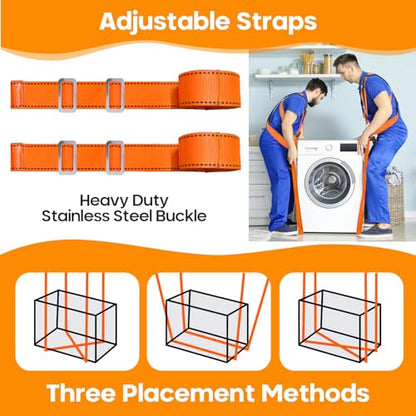 Moving Straps,2-Person Lifting & Moving System,Furniture Lifting Straps with Chest Buckle for Furniture,Mattresses,Appliances,Heavy Objects up to 1000lbs - style: 2-Person Lifting & Moving System