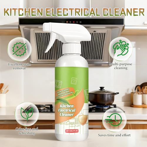 2PCS Electrolyzed Ion Kitchen Electrical Cleaner Spray- Electrolyzed Ion Kitchen Heavy Duty Cleaner Degreaser, Multi-purpose Household Cleaning, for Household, Oven, Stove, Range Hood