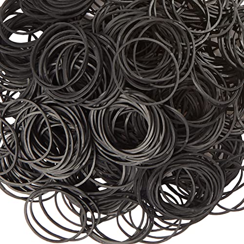 AIWOQI Rubber Bands Size #16 Black Elastic Rubber Band Small 600Pcs - color: Black