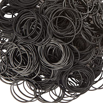 AIWOQI Rubber Bands Size #16 Black Elastic Rubber Band Small 600Pcs - color: Black