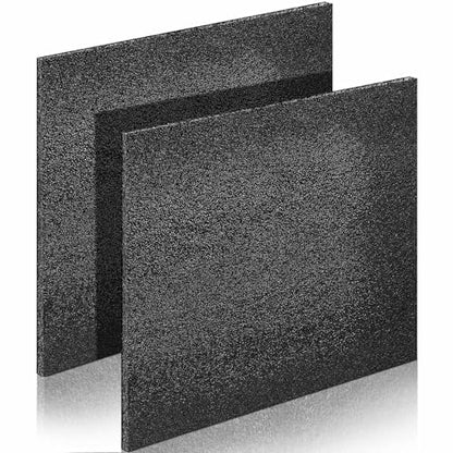 Hoolerry 2 Pcs Polyethylene Foam Block, 12" X 10" X 0.5", Black - size: 12" X 10" X 0.5"