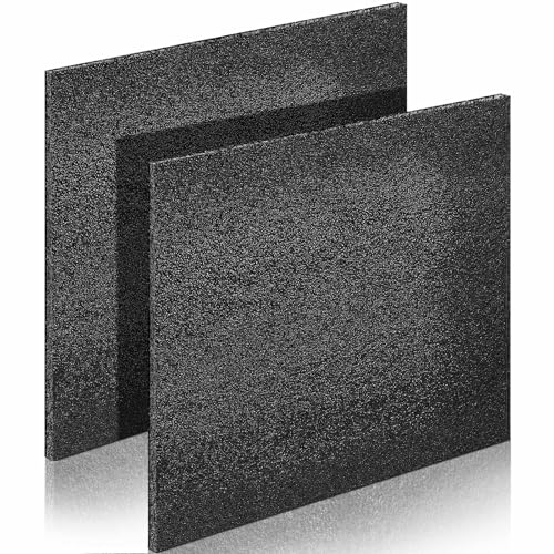 Hoolerry 2 Pcs Polyethylene Foam Block, 12" X 10" X 0.5", Black - size: 12" X 10" X 0.5"