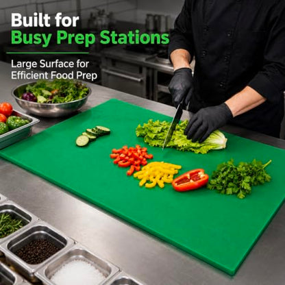 Commercial Cutting Board, 36 x 24 x 0.38 Inches, Green - color: Green, size: 36"L x 24"W
