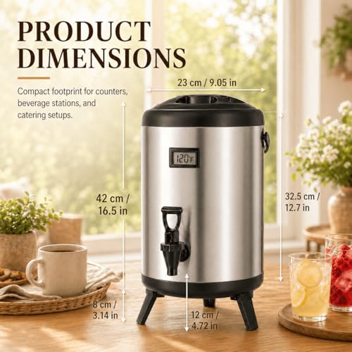 2.2 Gallon Insulated Beverage Dispenser with Spigot - size: 2.2 Gallons