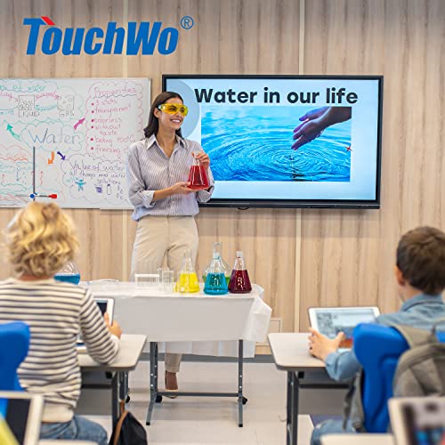 55 inch Capacitive Multi-Touch Screen Industrial Monitor, 16:9 Display 4K, Built-in Speakers, USB, VGA, DP & HD-MI Ports, Digital Signage Displays and Player for Advertising - size: 55-inch