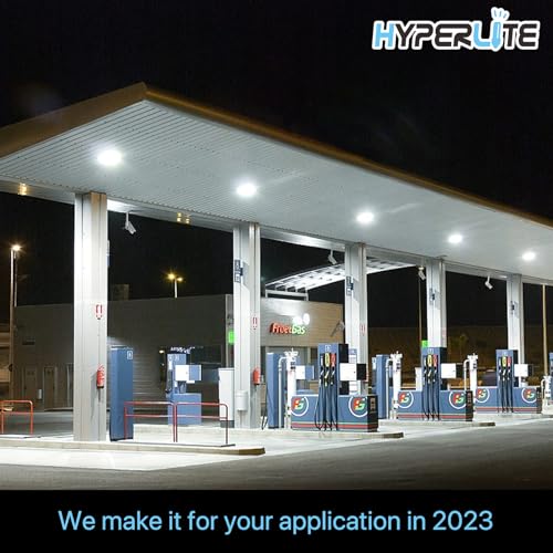 HYPERLITE LED Canopy Light 45W: 6300lm 4Packs 9.5"x9.5" LED Canopy Lights 5000K Daylight,Ideal and Commerical Canopy LED Lights for Garage,Carport,Shop,Workshop,Underpass,Entrance
