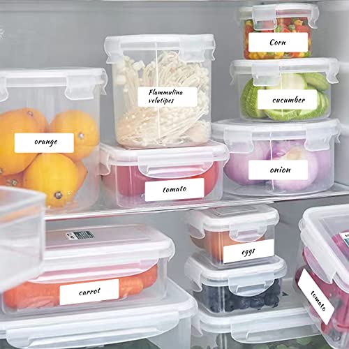 0.6×1.5 Inch Removable Blank Freezer Labels,Water/Oil/Tear Resistant/Ink Won't Smudge No Residue (405 pcs,1 Bag) - size: 0.6×1.5 inch