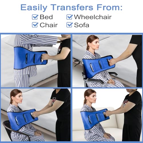 Transfer Belt Transfer Sling Padded Gait Belts with Seniors Patient Lift - color: Blue 2