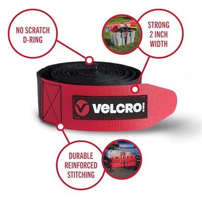 VELCRO Brand Cargo Utility Strap, 100 Lb Load Strength, 8 ft x 2 in - size: 8ft x 2in, style: Cargo Strap