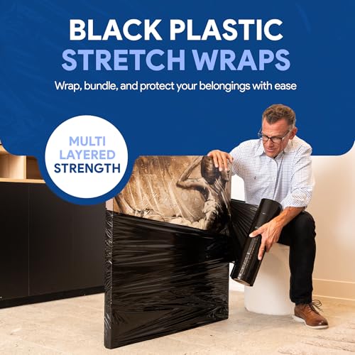 International Plastics Co. 18" Stretch Film/Wrap 80 Gauge 1500 feet, 1 Pack - color: Black, size: 1 Pack