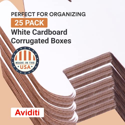 BOX USA Storage Bins Large 18"L x 12"W x 10"H 25-Pack - Corrugated Cardboard Box for Packing, Moving, and Storage - size: 18x12x10