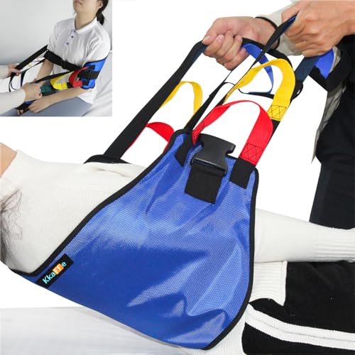 Transfer Sling,Transfer Belt for Elderly & disabled,Gait Belts for Seniors,Heavy Duty Patient Safety Belt,Mobility Standing&Lifting Aid for Disabled,Injured,Elderly,Safely Move from Bed and Wheelchair - color: Blue-c