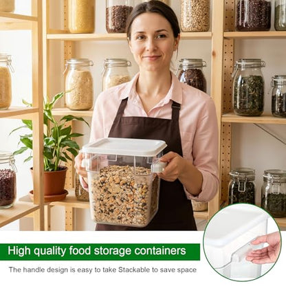 FoldTier 2 Pcs Square Food Storage Containers, White, 4 Qt - color: White, size: 4 Qt