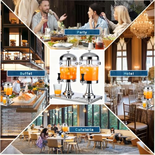 4.5 Gallon Drink Dispenser with Stand and Ice Core, Spigot, and Ice Shovel - size: 4.5 Gallon / 16 L